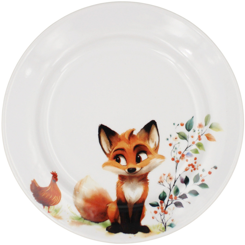 Изображение товара Десертная тарелка из фарфора Дулевский завод 17.5 см разноцветная 25 шт