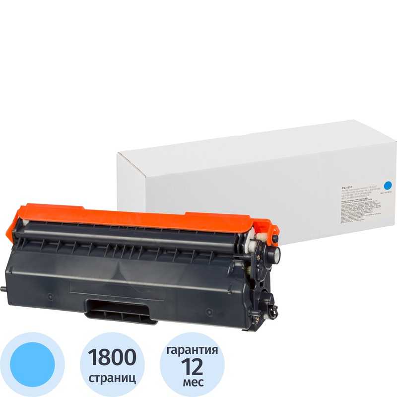 Изображение товара Голубой лазерный картридж Retech TN-421C для Brother 1800 страниц