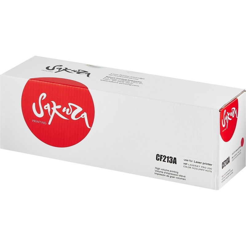 Изображение товара Лазерный картридж Sakura CF213A для HP пурпурный совместимый