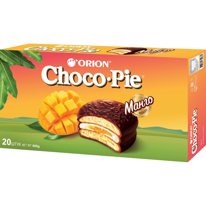 Изображение товара Пирожное Choco Pie с манго 600 г - вкусный фруктово-шоколадный десерт