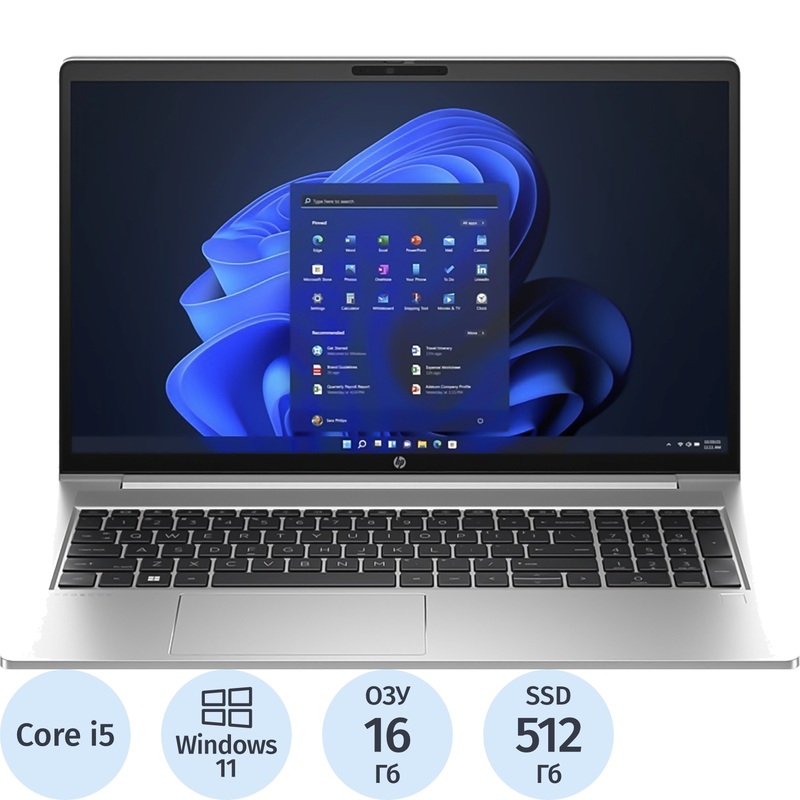 Изображение товара HP ProBook 450 G10 ноутбук 15.6 IPS SSD Windows 11 алюминий серебристый