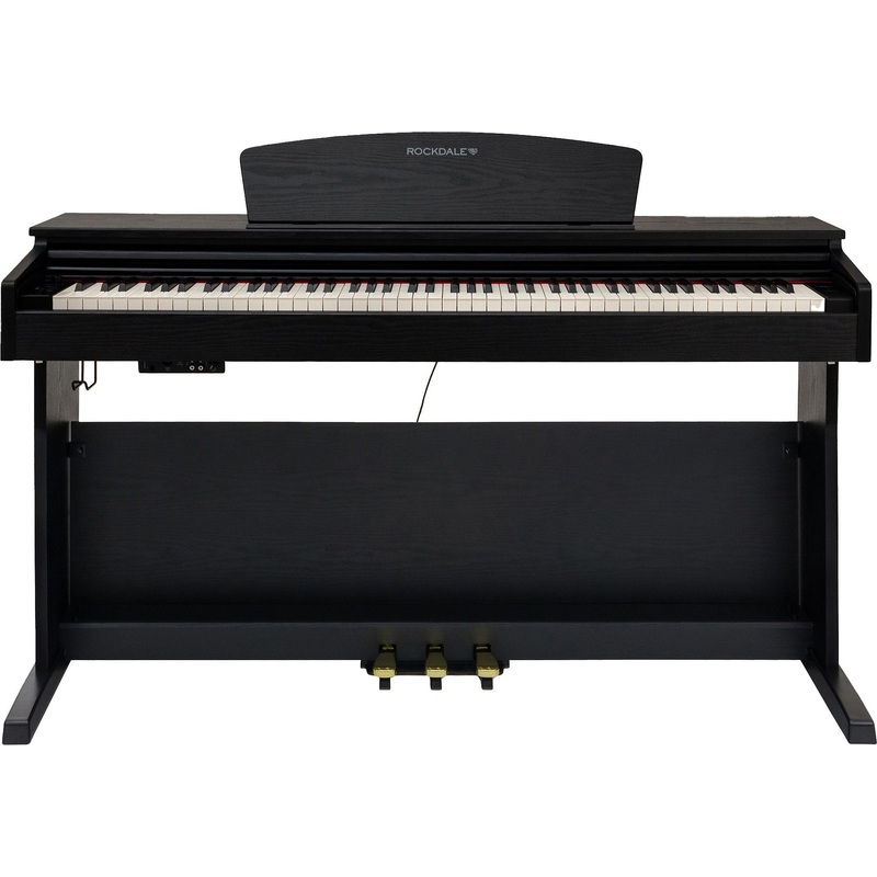 Изображение товара Цифровое пианино Rockdale Etude 128 Graded Black с полифонией 128 и Full-size клавишами