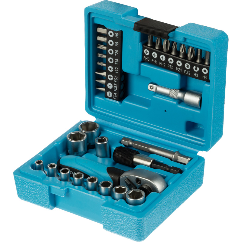 Изображение товара Набор инструмента универсальный TOPFORT 1/4 31 предмет профессиональный