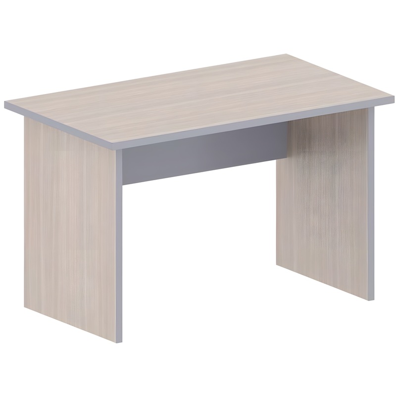 Изображение товара Стол прямой Комус Мебель Easy to Lead светлый дуб/серый 800х700 мм