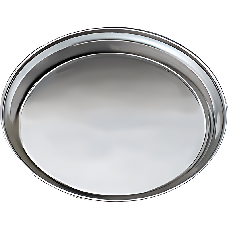 Изображение товара Поднос нержавеющая сталь MGSteel диаметром 20 см серебристый