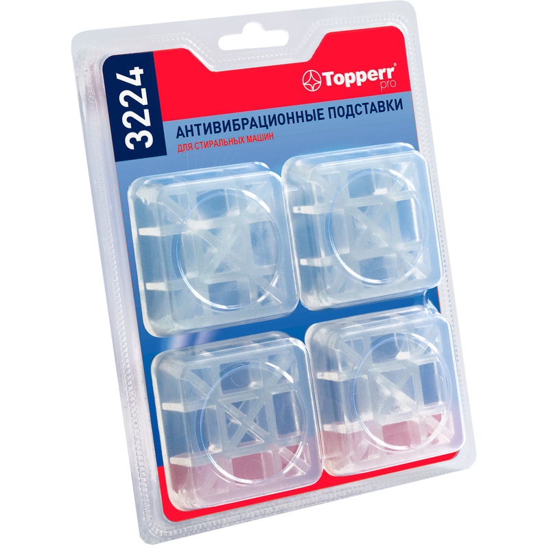 Изображение товара Антивибрационная подставка Topperr 3224 4 шт. в упаковке для защиты и стабилизации
