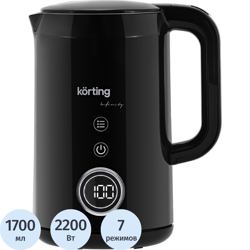 Изображение товара Чайник электрический Korting KWK 0904 Infinity чёрный