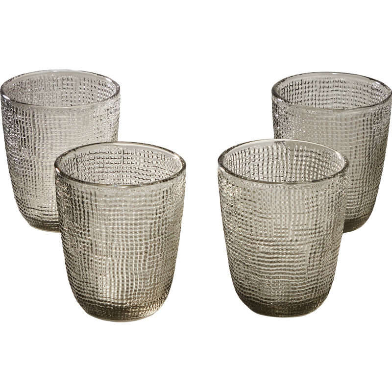 Изображение товара Набор стаканов Lefard Tempo grey 300 мл 4 шт стильное стекло для воды