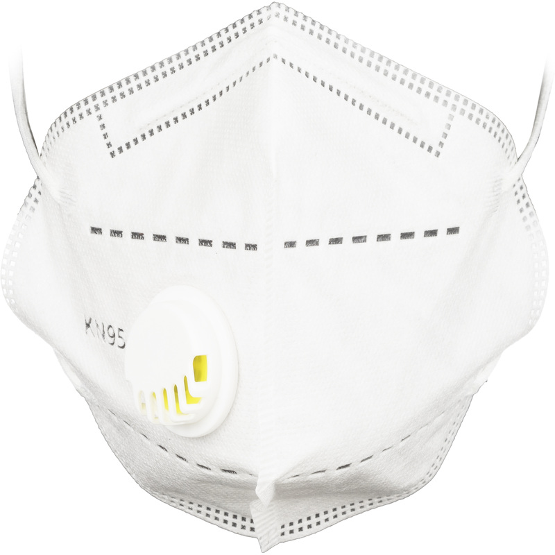 Изображение товара Респиратор KN-95 противоаэрозольный с клапаном FFP2 (25 штук в упаковке)