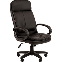 Кресло для руководителя Комус Мебель Easy Chair 691 чёрное (экокожа,  пластик)
