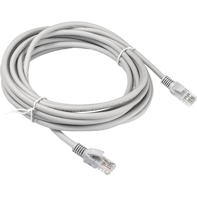 Изображение товара Патч-корд витая пара ExeGate UTP-RJ45-RJ45-5e-CU-5M-GY 5 м