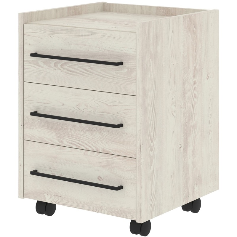 Изображение товара Тумба подкатная Loftis LMC-3D из ЛДСП сосна эдмонт с 3 ящиками