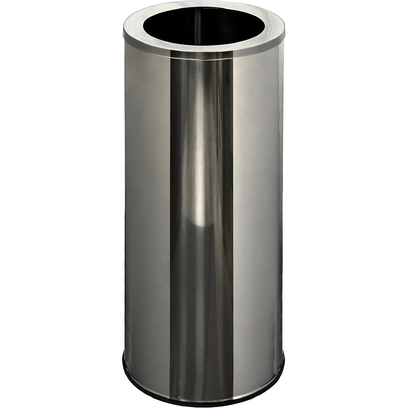 Изображение товара Урна уличная из нержавеющей стали 30л с фиксатором для пакетов