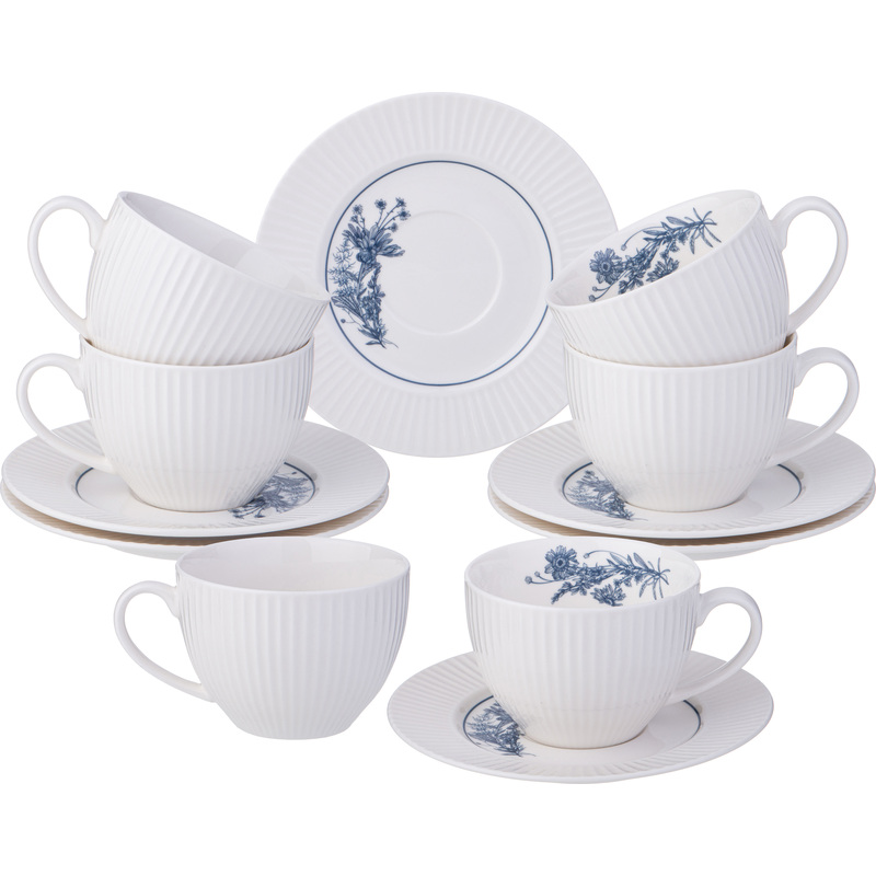 Изображение товара Набор чайный Lefard Royal blue на 6 персон фарфор (12 предметов)