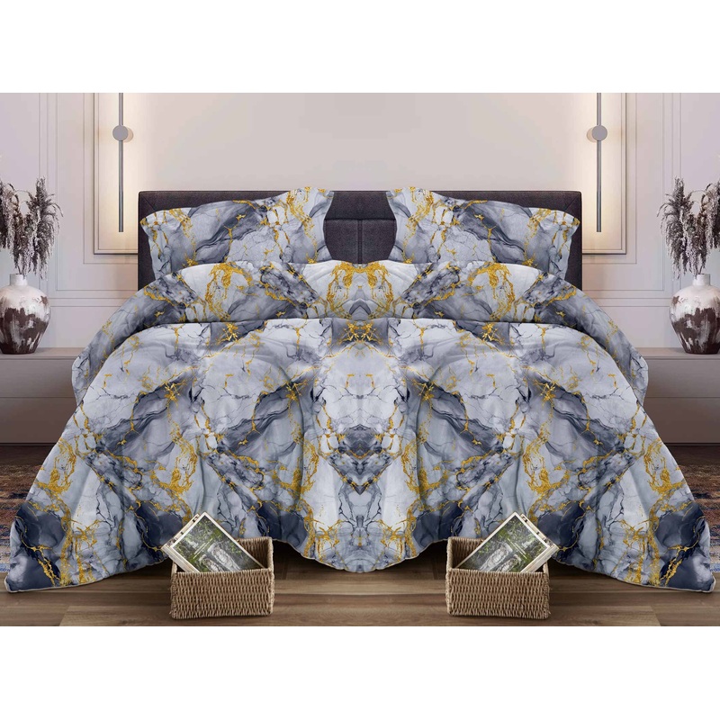 Изображение товара Постельное бельё Lovely textile Мрамор (2-спальное с европростынёй, бязь)