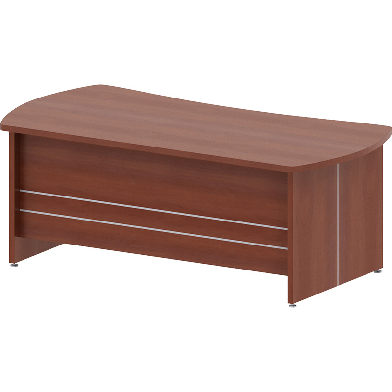 Изображение товара Эргономичный офисный стол Комус Мебель Сатурн-Д яблоня 2000x1000 мм