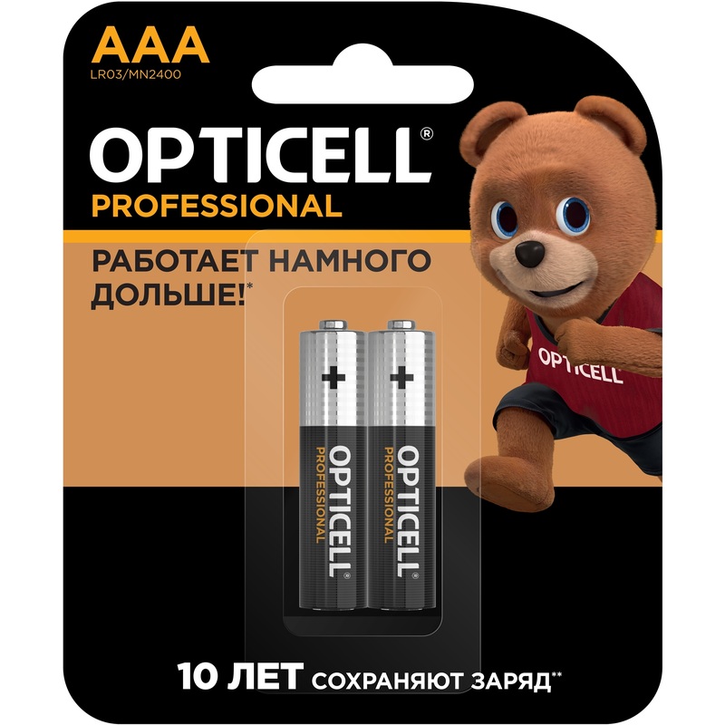 Изображение товара Батарейка AAA мизинчиковая Opticell Professional 2 шт блистер