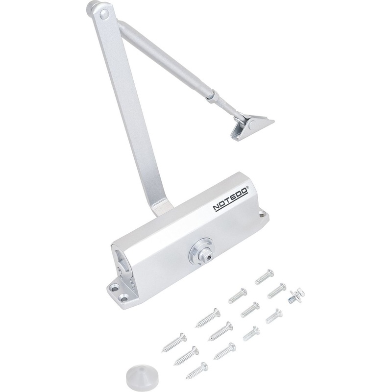 Изображение товара Доводчик дверной Notedo DC-120-I до 140 кг серебристый