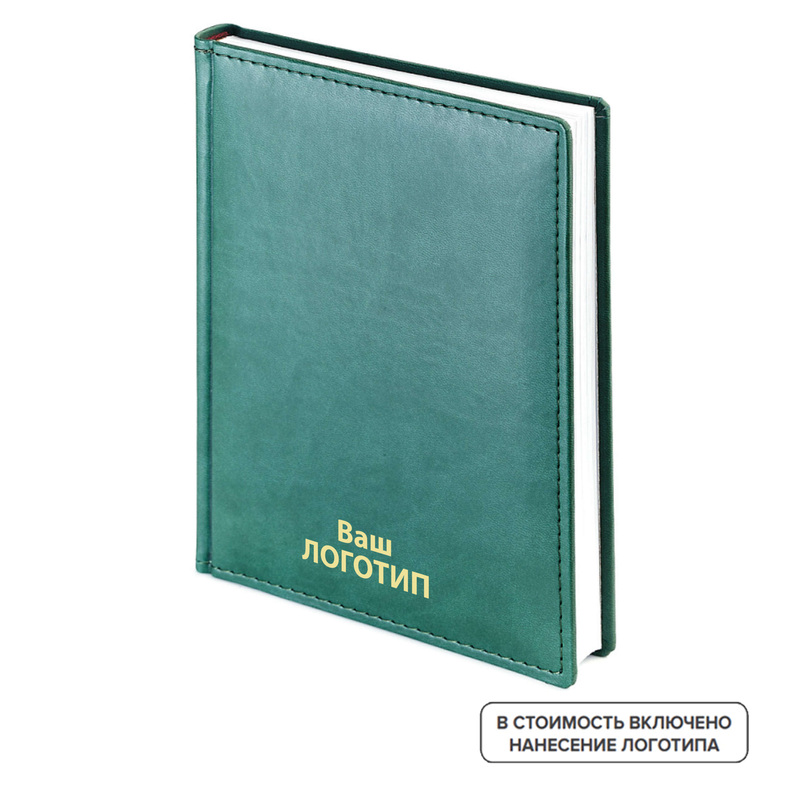 Изображение товара Недатированный ежедневник Bruno Visconti Velvet с искусственной кожей А6 зеленый