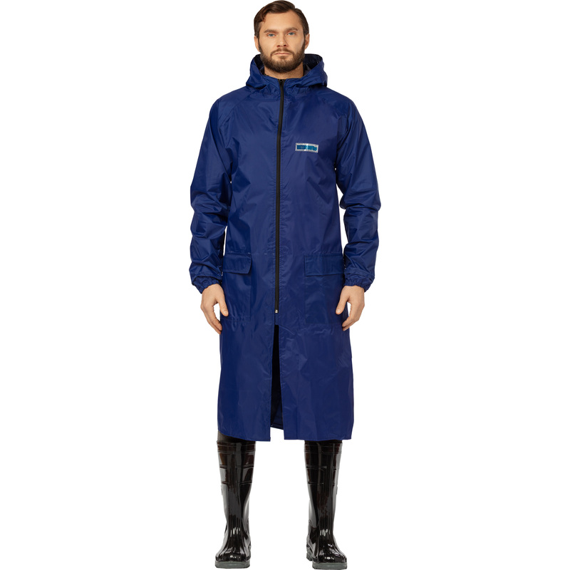 Изображение товара Плащ влагозащитный Waterproof Line Poseidon на молнии синий размер 52-54