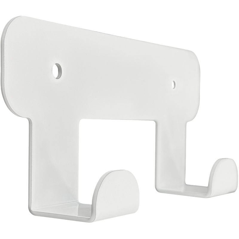 Изображение товара Вешалка настенная H1021W белая (2 крючка)