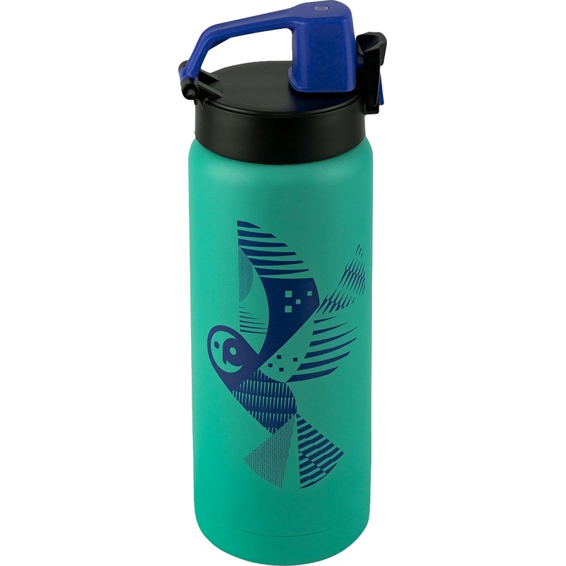 Изображение товара Термос Арктика Сова 500 мл зелёный с кнопочной поилкой