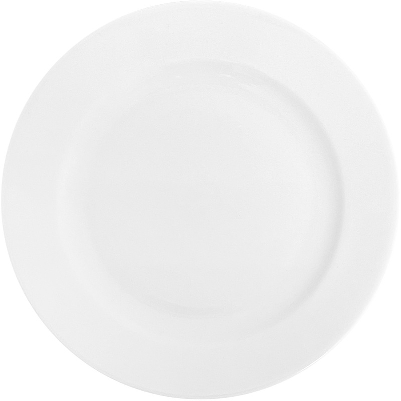 Изображение товара Тарелка десертная Дулевский фарфоровый завод Гладкий край фарфоровая 17.5 см белая (30 штук в упаковке)