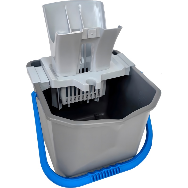 Изображение товара Ведро с отжимом Росмоп Лайт PRO-25L 25 литров пластик серое с сливным носиком