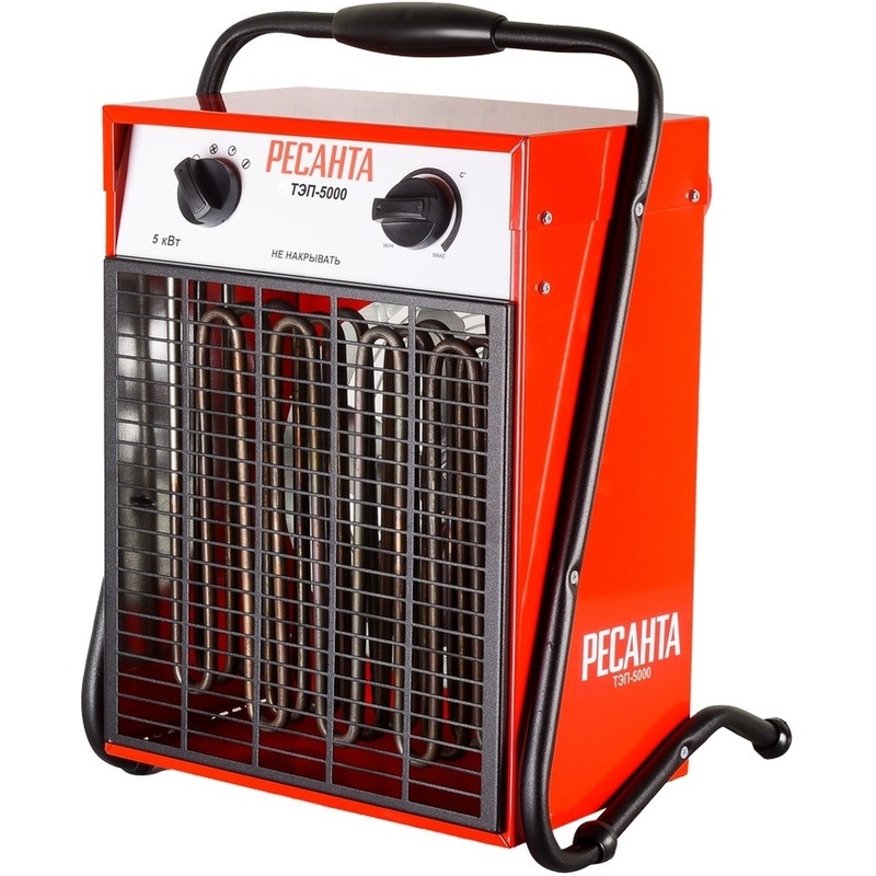 Изображение товара Тепловая пушка Ресанта ТЭП-5000 5 кВт обогрев до 50 кв.м электрическая