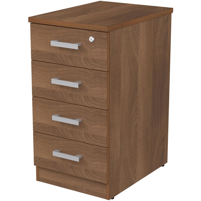 Изображение товара Тумба приставная 2ТЗ.002.2 с замком шамони тёмный 550х394х750 мм