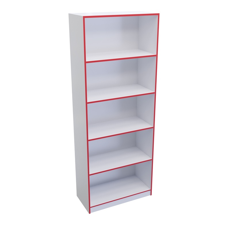 Изображение товара Шкаф открытый Точка Роста ТР1 широкий красный/белый 2010 мм