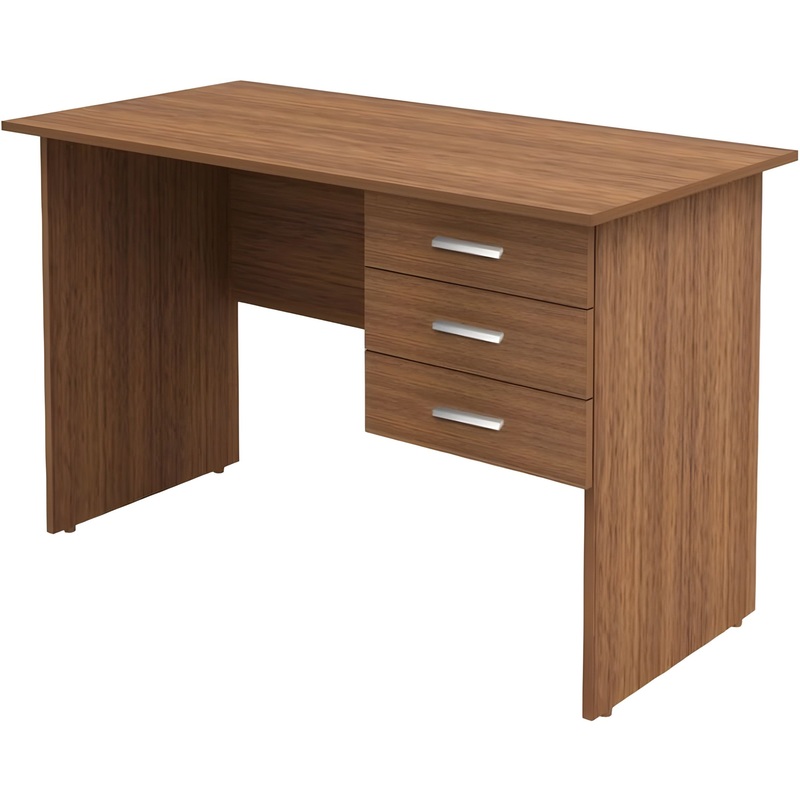 Изображение товара Стол прямой Канц СК27.9 с тумбой (орех, 1200х600х750 мм)