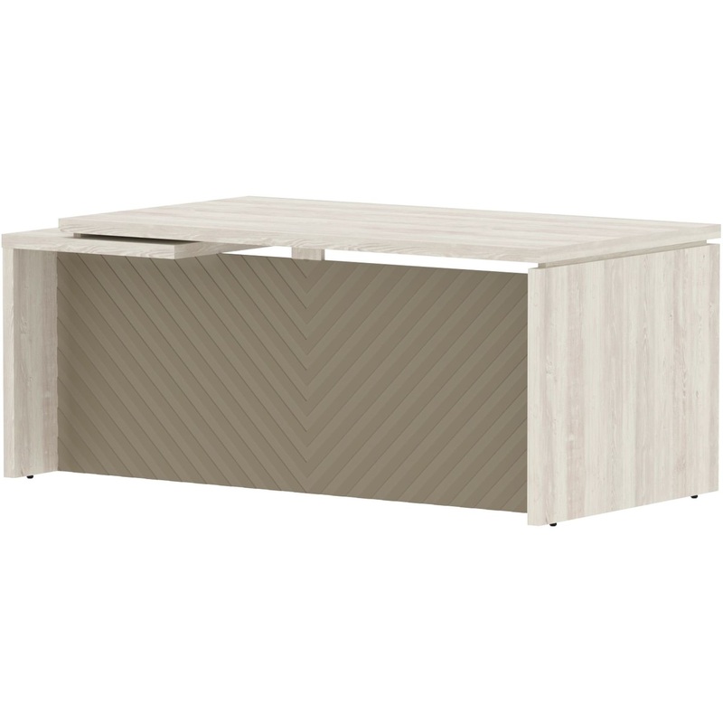 Изображение товара Стол руководителя письменный Torr Lux правый сосна эдмонт капучино 1800х900х750 мм