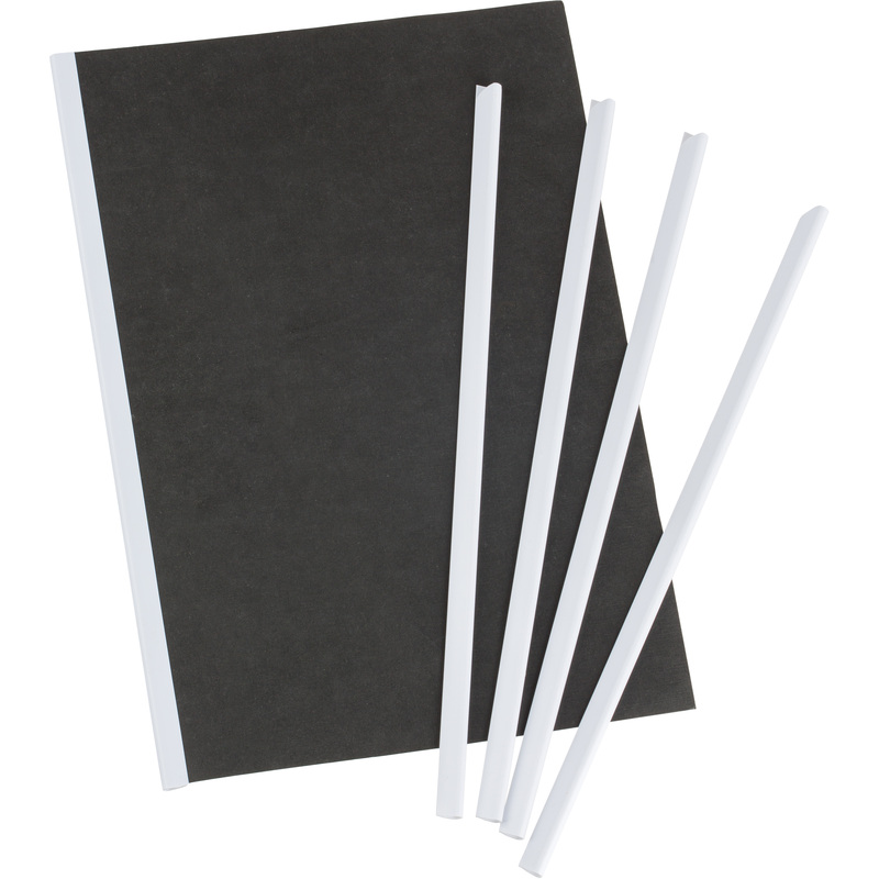 Изображение товара Скрепкошина для быстрого переплета Attache А4 до 50 листов белая (10 штук в упаковке)