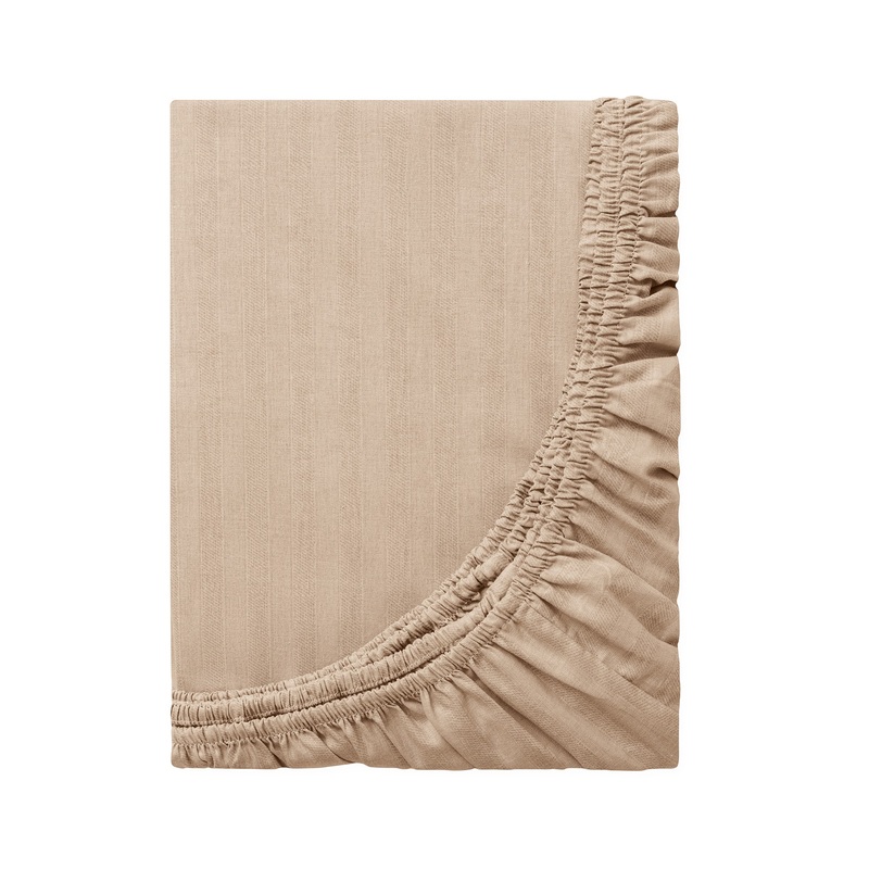 Изображение товара Простыня на резинке Волшебная ночь Coffee cream 160x200 см поплин 105 г/кв.м разноцветная