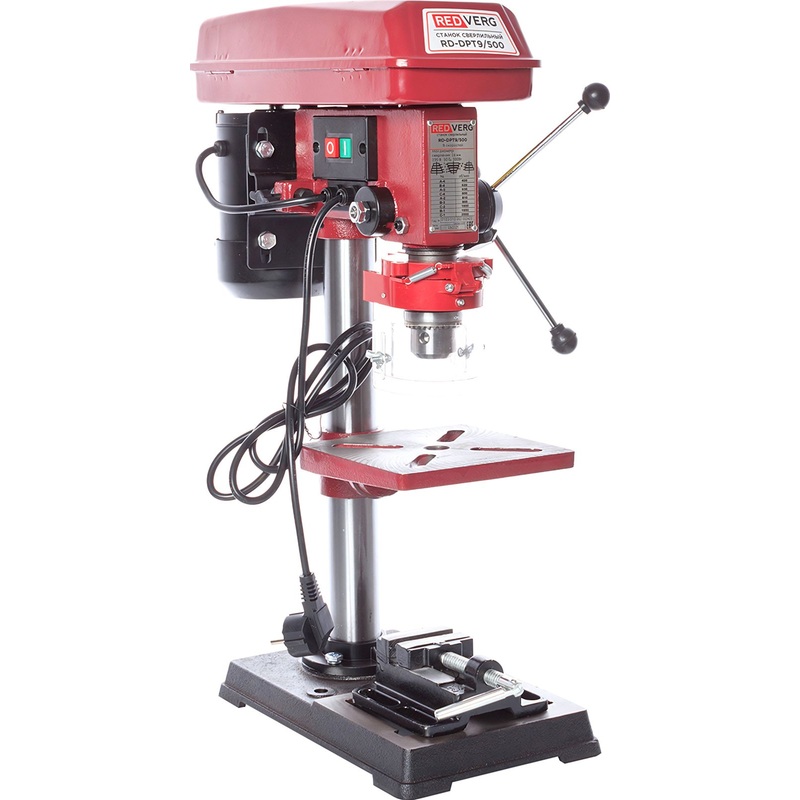 Изображение товара Вертикально-сверлильный станок RedVerg RD-DPT9/500 12 скоростей мощность 450 Вт