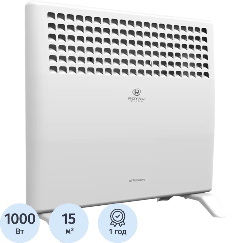 Изображение товара Конвектор Royal Clima REC-A1000M белый 1000 Вт с терморегулятором