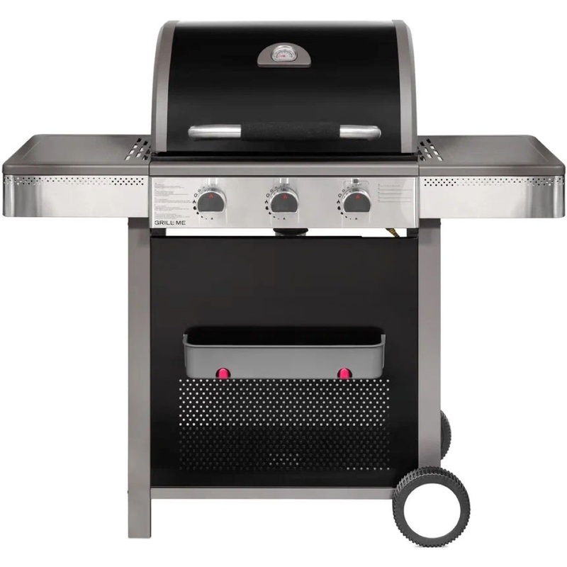 Изображение товара Газовый гриль Grill Me GM1-203T с 3 горелками и нержавеющей сталью