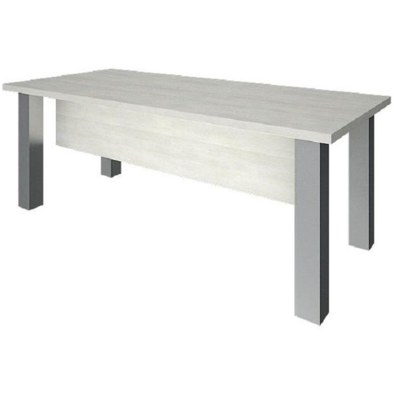 Изображение товара Стол руководителя LT A20.1 снежная патина прямой 2000x900x750 мм