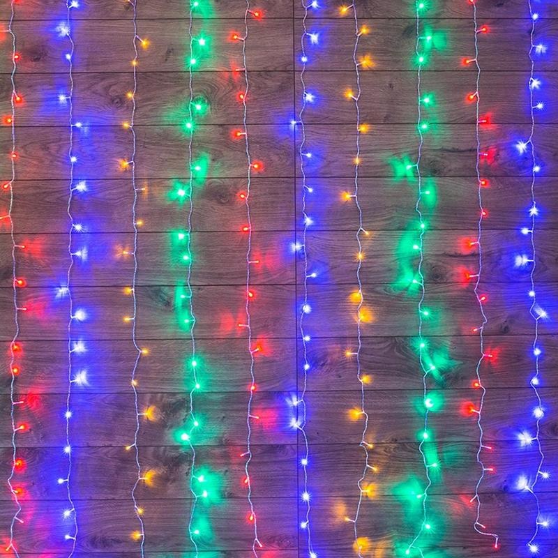 Изображение товара Гирлянда светодиодная Neon-Night Дождь бахрома 144 светодиода 1.5x1.5 м разноцветный