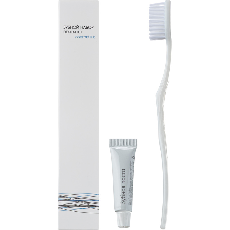 Изображение товара Набор зубной Comfort Line картон зубная щётка и паста 200 штук
