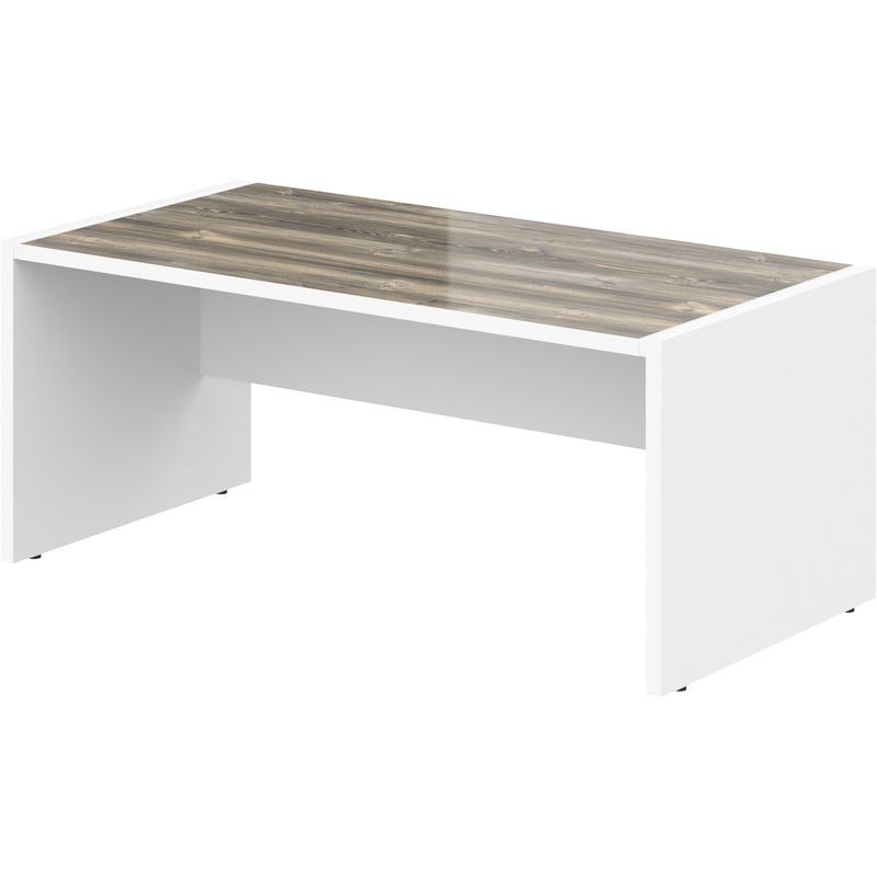 Изображение товара Стол руководителя Morris MST 189 дуб базель белый 1800х900х750 мм