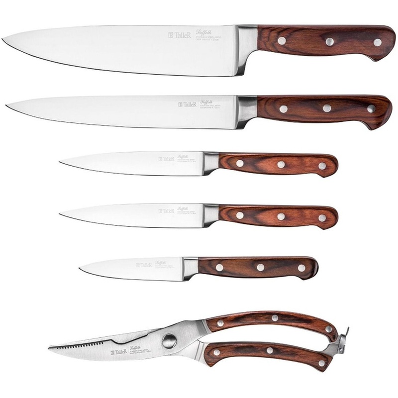 Изображение товара Набор ножей TalleR TR-22001 с ножницами 7 предметов