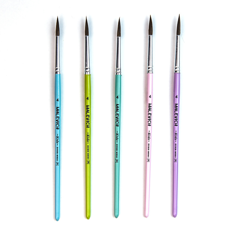 Изображение товара Кисть художественная Малевичъ Kids круглая пони №4