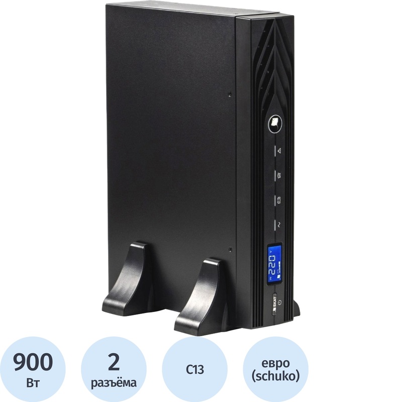 Изображение товара ИБП Бастион 9902 SKAT-UPS 1000-RACK-ON Онлайн 1000 ВА (900 Вт) для стойки 19" Изображение товара ИБП Бастион 9902 SKAT-UPS 1000-RACK-ON Онлайн 1000 ВА (900 Вт) для стойки 19"