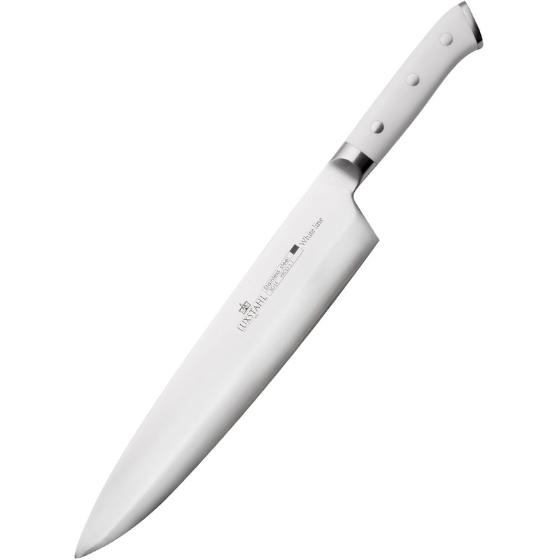 Изображение товара Нож кухонный Luxstahl White Line поварской (лезвие 25 см, кт1990)