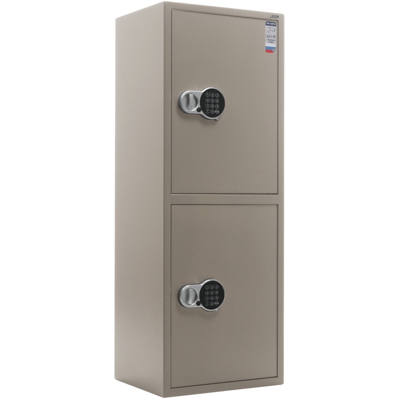 Изображение товара Мебельный сейф Aiko TM-120Т/2EL с электронным замком и трейзером для документа и ценностей