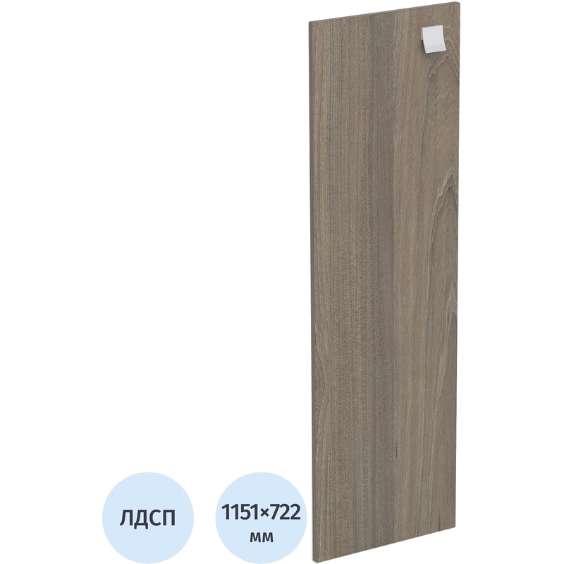 Изображение товара Двери средние Metal System Style 242386-Н-ЛД2Л из ЛДСП вяз благородный