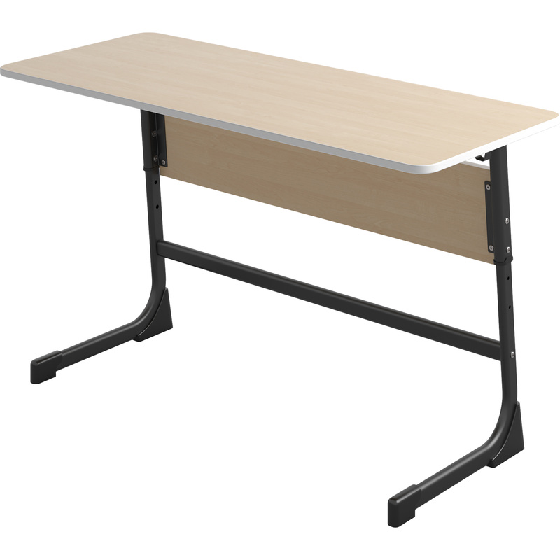 Изображение товара Парты растущие двухместные Комус Мебель для младших классов антрацит берёза