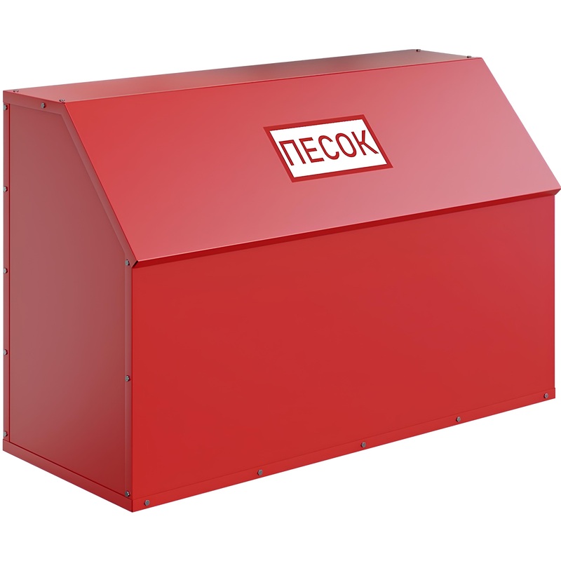 Изображение товара Ящик для песка металлический закрытый напольный 125x50x80 см